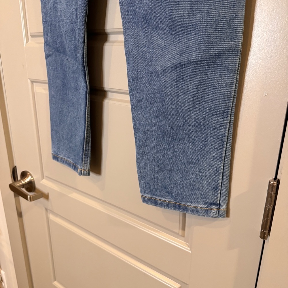 NWT NASTY GAL | Distressed Blue Jeans High Rise Straight Leg Women’s Size 4 - Picture 6 of 11
